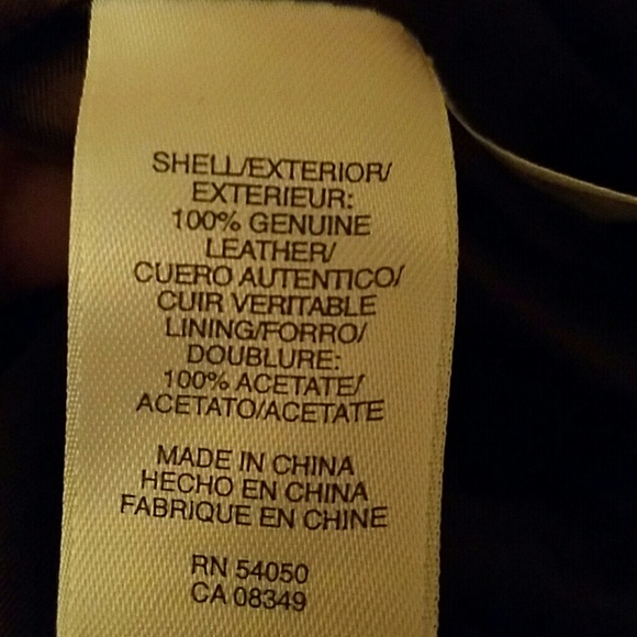 Jones NY brown leather jacket - Picture 6 of 6